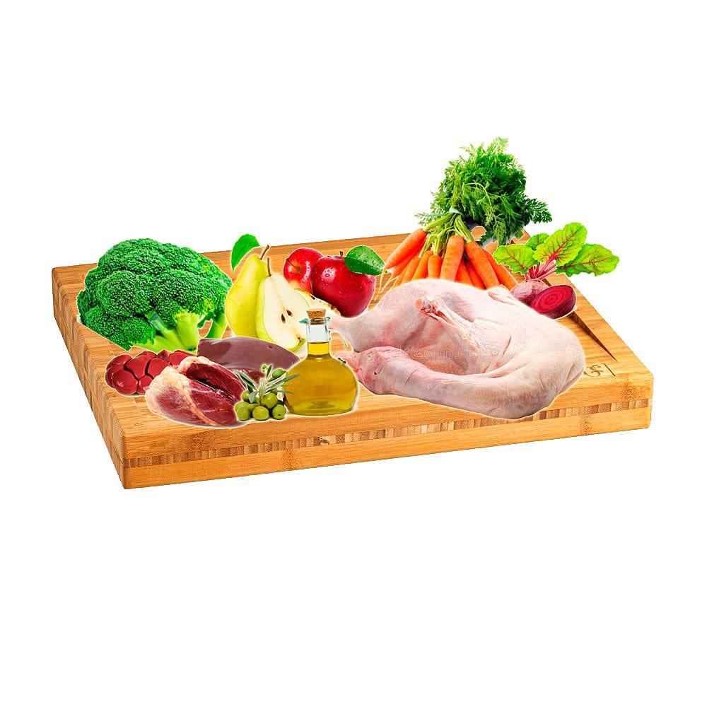 Naturabarf- Menú multiproteico de Pato y Ciervo 1kg