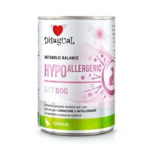 Disugual Comida Húmeda Hypoallergenic de Codorniz para Perros