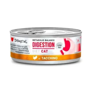 Disugual Digestión Baja en Grasas con Pavo Lata para gatos 85gr.