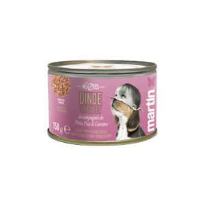Martin Puppy "Les moijotés" – Guiso de Pavo y pollo con guisantes y zanahorias 150 gr
