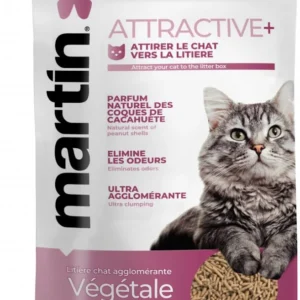 Attractive+ Arena Vegetal para Gatos Cacahuete Martin Sellier 4,3L