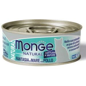 Monge Cat - Lata - Mariscos con Pollo 80g