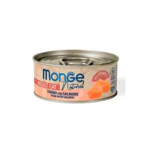 Monge Natural Lata de Atún y Salmón en Caldo 80g