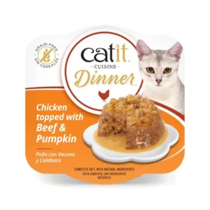 Catit Cuisine Dinner de Pollo con Vacuno y Calabaza - 75gr