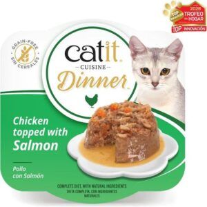 Catit Cuisine Dinner Pollo con Salmon - Para Gatos - 75 g