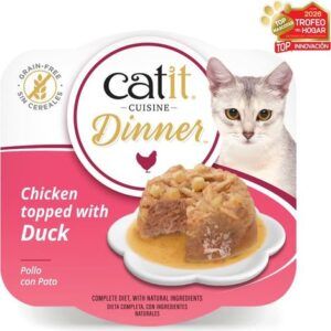 Catit Cuisine Dinner Pollo con Pato - Para Gatos - 75 g