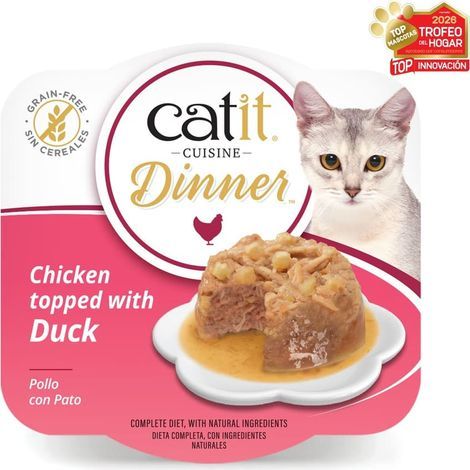 Catit Cuisine Dinner Pollo con Pato - Para Gatos - 75 g